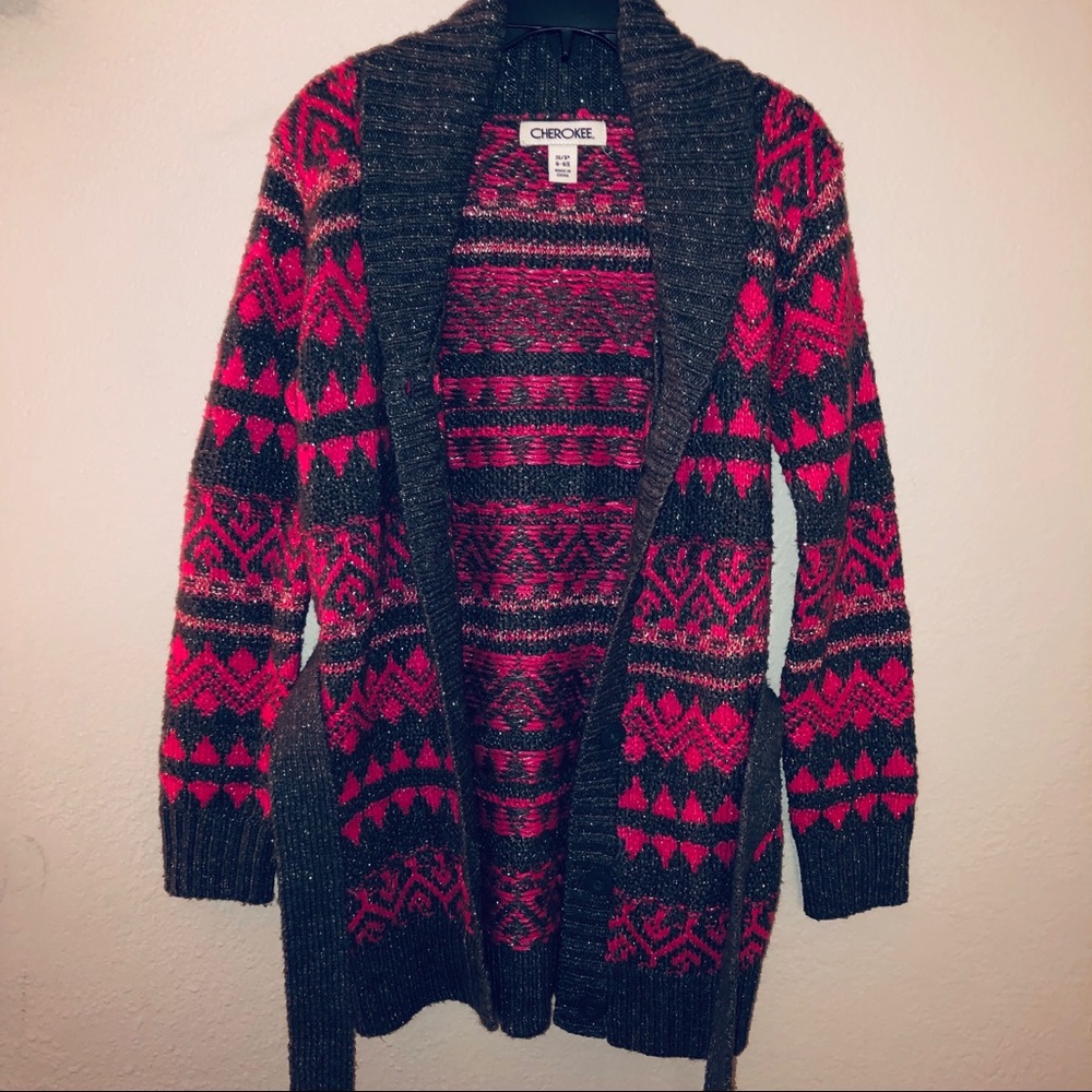 Cozy Knit Button Up Cardigan- Girls Small 6/6X